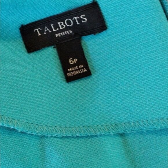 Talbots Turquoise Ponte Knit Dress - Picture 11 of 15